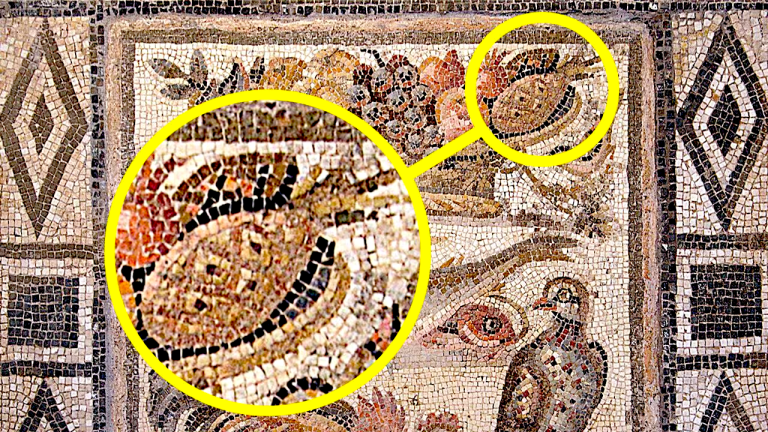 Il famigerato mosaico del presunto "ananas pompeiano"